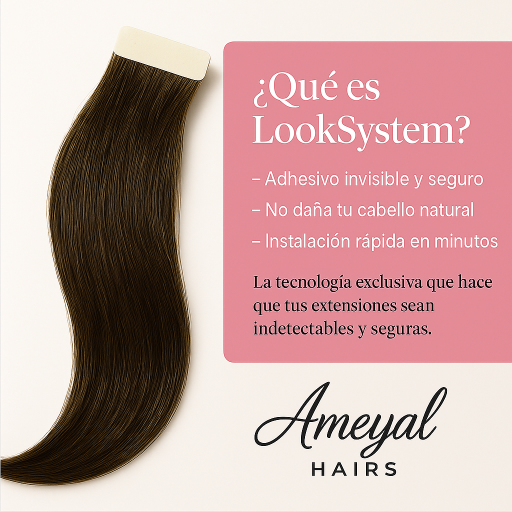 EXTENSIONES DE CABELLO 100% HUMANO - CON LOOCKSYSTEM